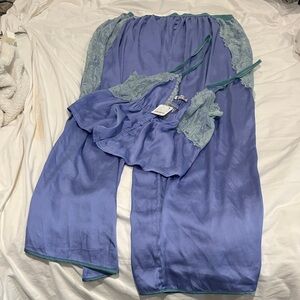 Lavender and Mint Lingerie Set Free People Intimates L